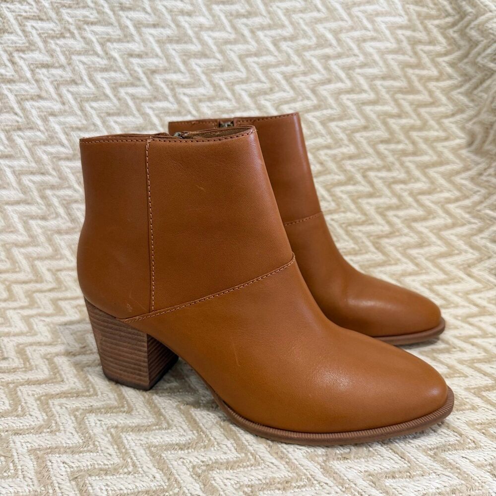 Madewell Women’s Rosie Leather Ankle Boots English Saddle